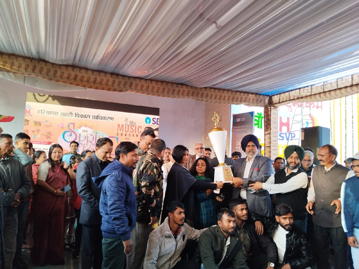 The Horticulture wing, PGIMER wins CHAMPION'S TROPHY for the third consecutive year at Panchkula Spring Fest-2024